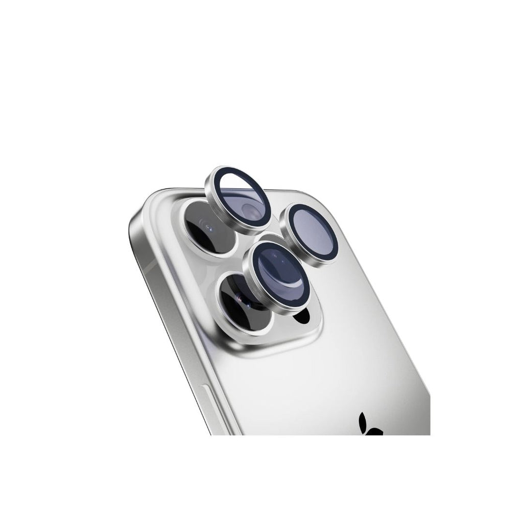 Mageasy Lenz Sapphire Camera Lens Protector for iPhone 16 Pro/ Pro Max - Titanium White