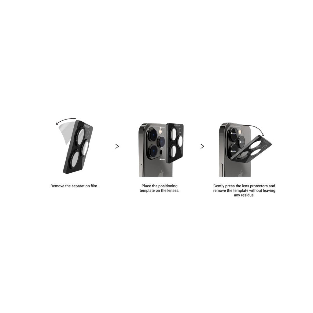 Mageasy LenzGuard Sapphire Lens Protector for iPhone 15 Series