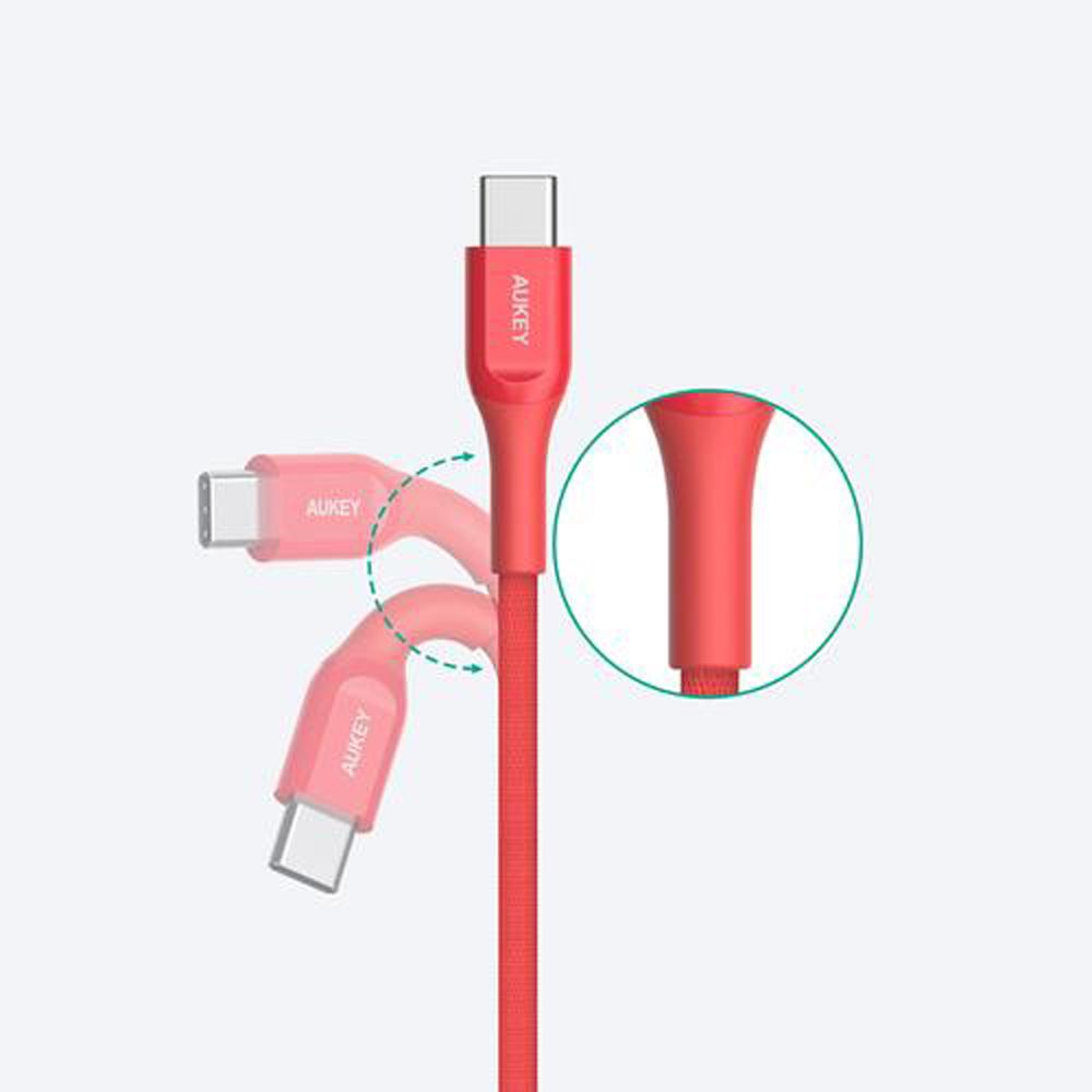Aukey CB-AKC4 USB C to C 2m Kevlar Cable